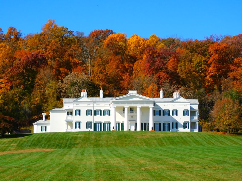 Grand Mansion With European Architecture