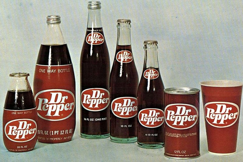 Dr Pepper Cans And Bottles