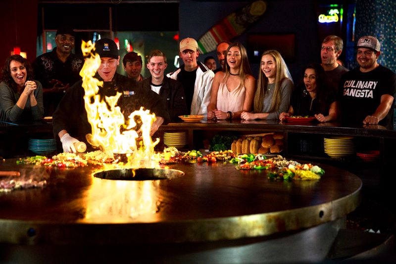 Live Grilling Entertainment Creates a Show with Your Meal