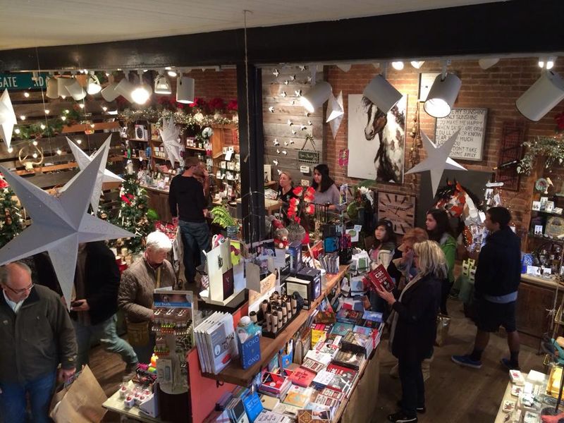 Shop Windows Dressed Like Old Time Christmas Cards