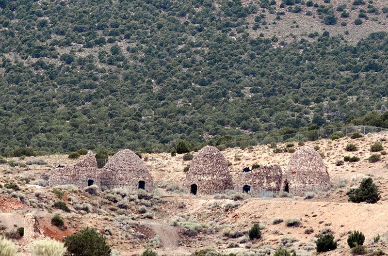 Sunset Light Turning The Kilns Into Silhouettes