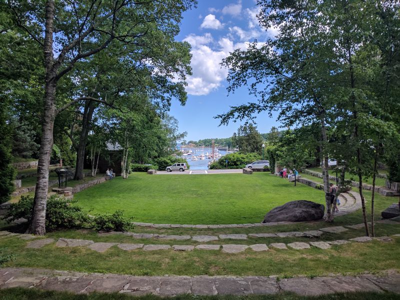 Library Lawn That Doubles As A Park