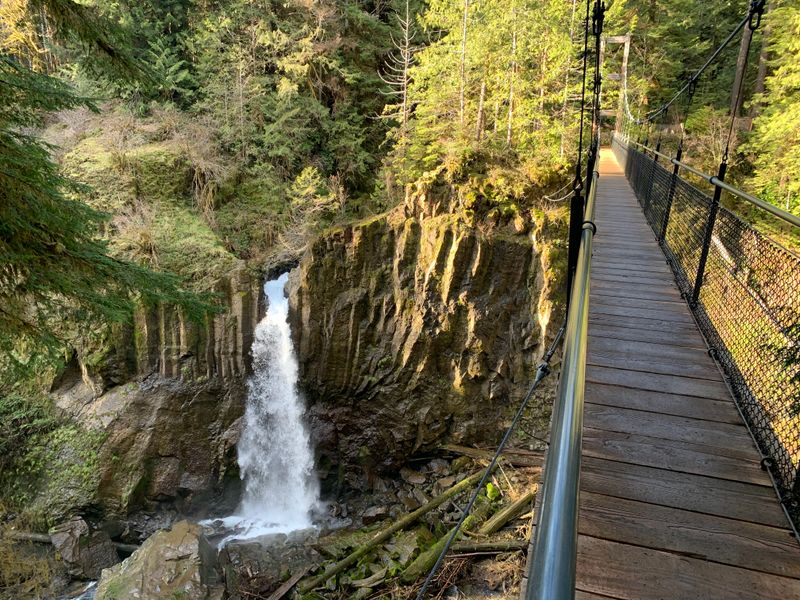Drift Creek Falls Suspension Bridge, Lincoln City Area