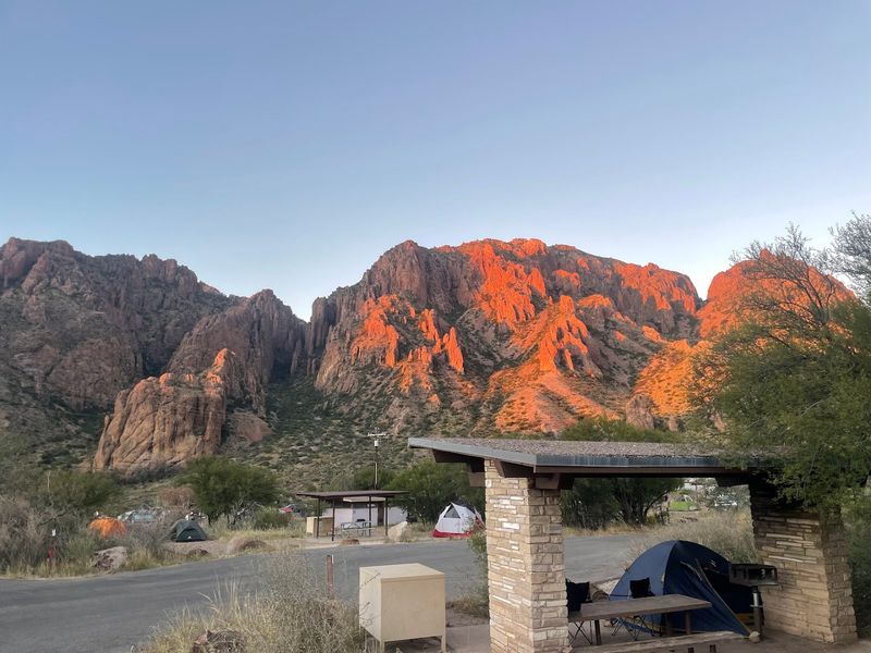 The Setting Inside the Chisos Mountains