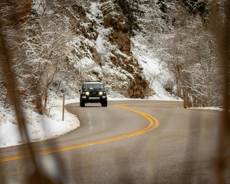 Climbing Onto Route 100 As Forests Close In
