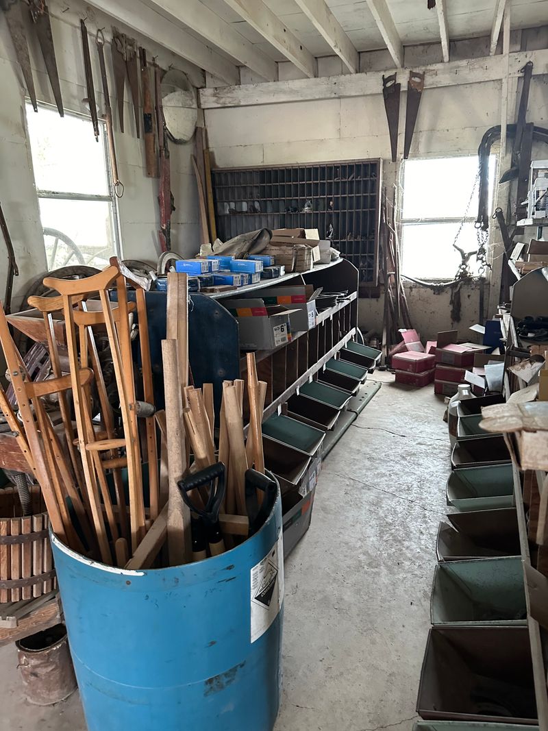 Antique Farm Tools and Equine Supplies