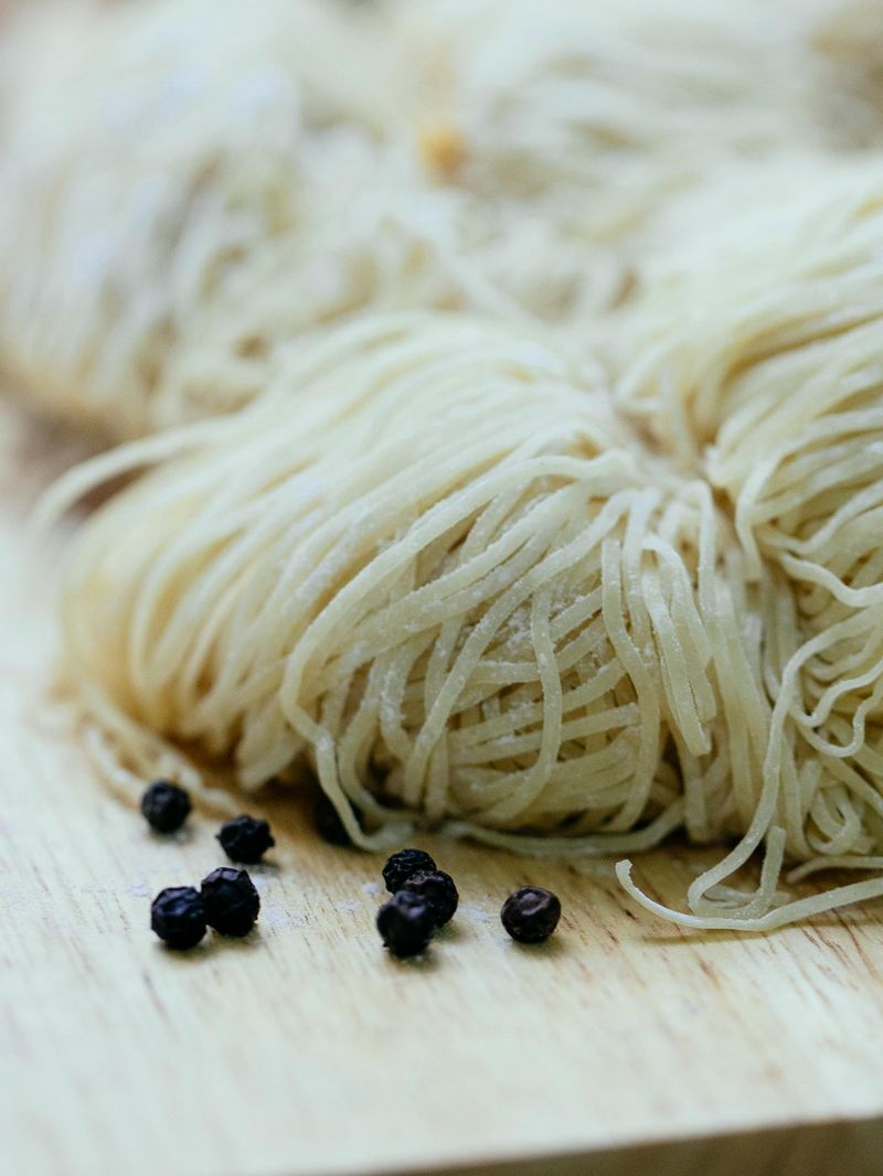 Homemade Noodles With Butter And Pepper