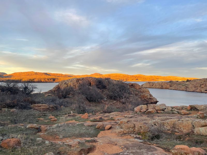 Sunset Colors Transform The Rocks Into Glowing Embers