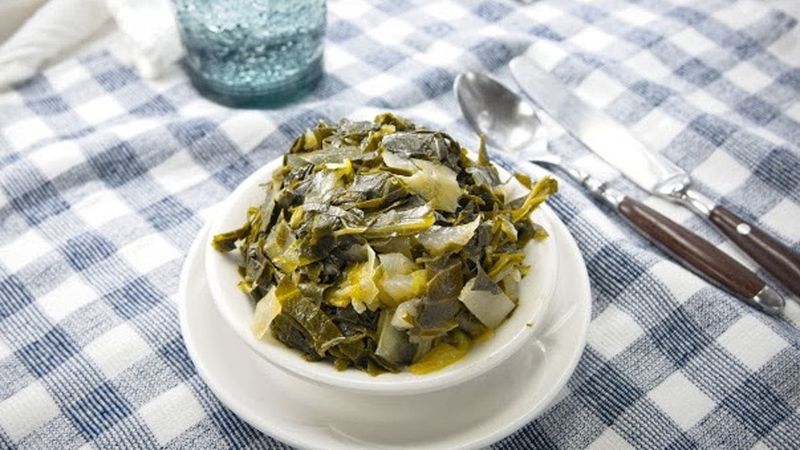 Collard Greens Seasoned To Perfection