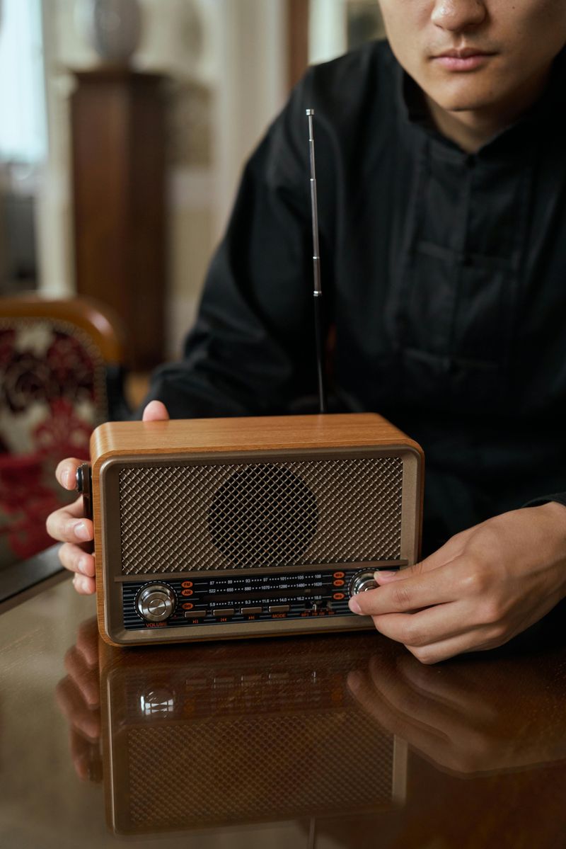Listening To Local Radio Or Quiet Music