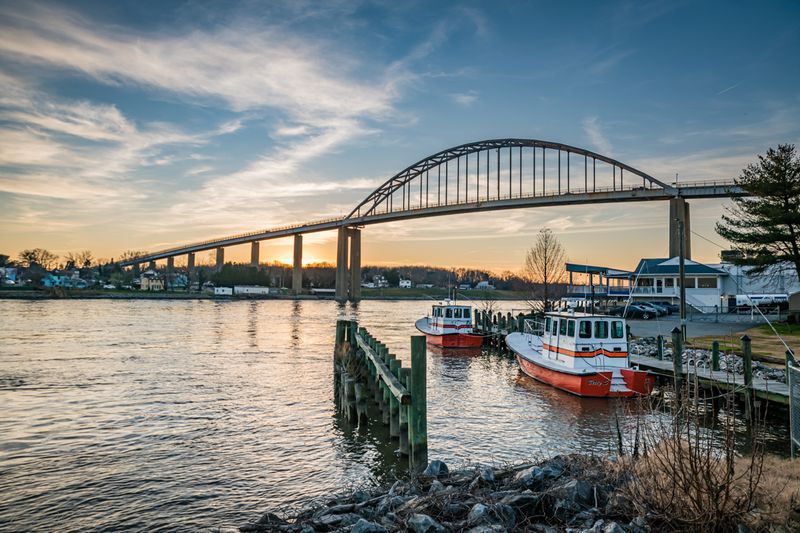 Ben Cardin C And D Canal Trail Waterfront Walk, Chesapeake City