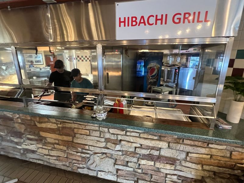 Hibachi Station With Fresh Cooked Options