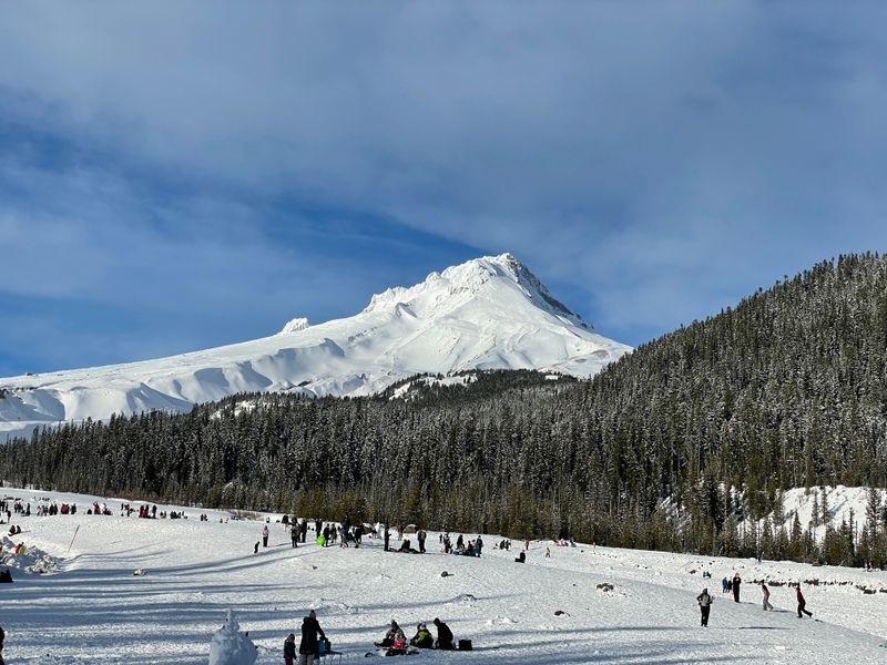 Snowy Curves And Quiet Pullouts Inside Mount Hood National Forest