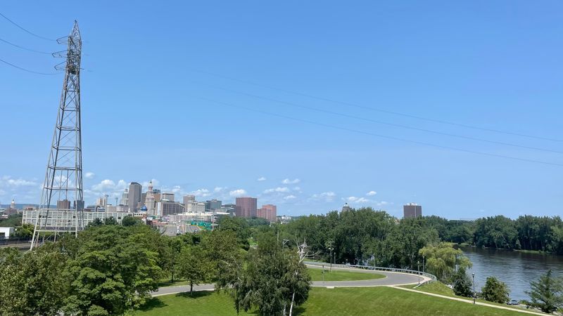 Nearby Hills Quietly Show Off