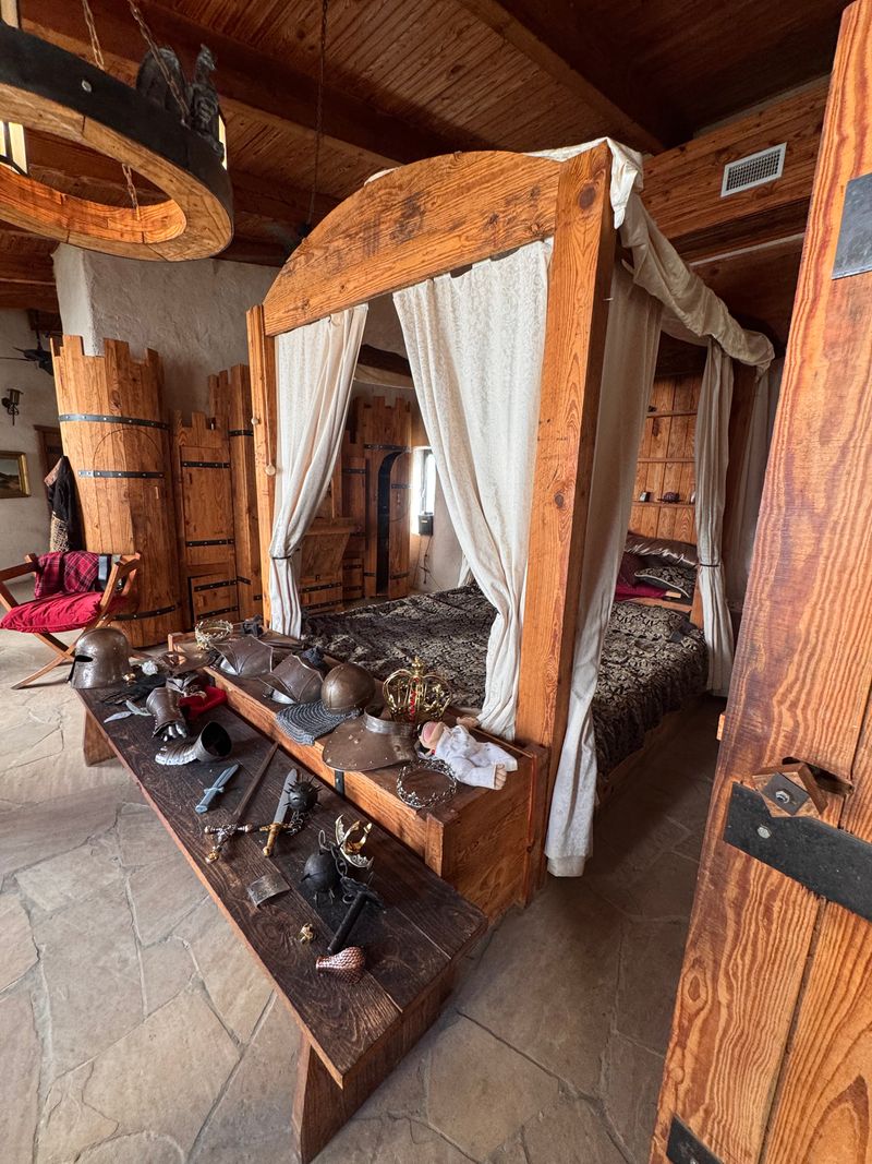 Exploring the Living Quarters of a Castle Builder