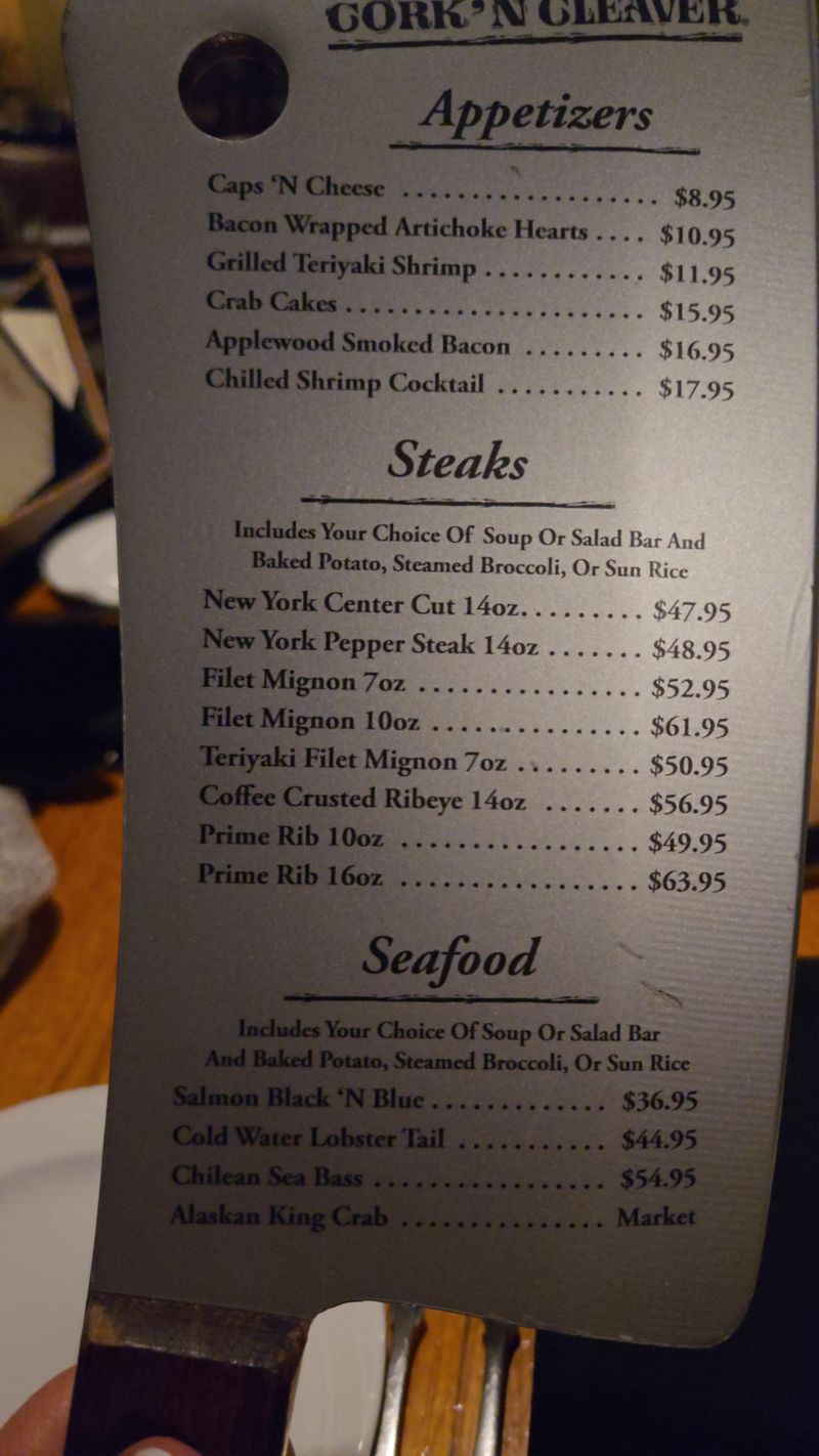 Those Memorable Menu Cleavers and Little Details