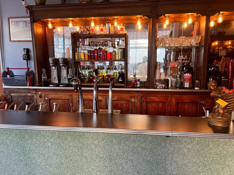 Old-Fashioned Soda Fountain with Custom Drink Combinations