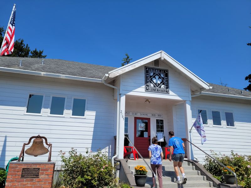 Alpacas and Chickens Outside the Front Door