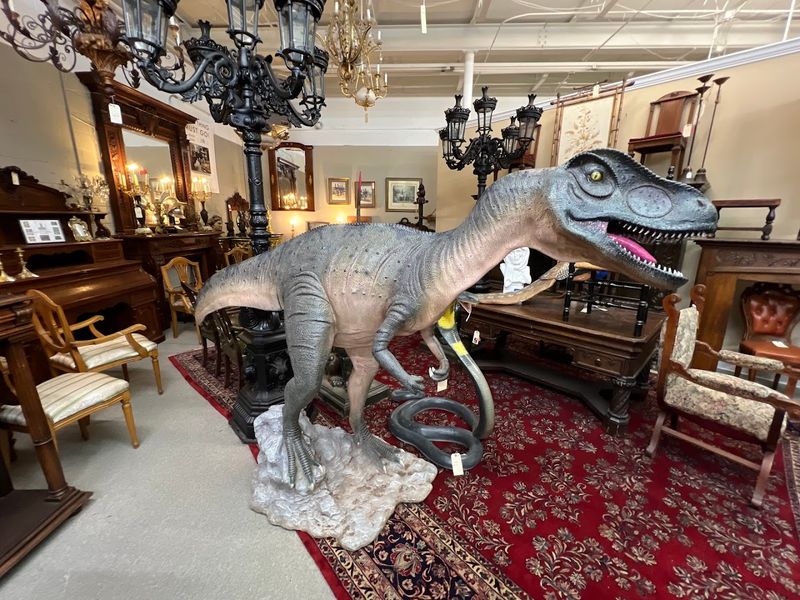 Unexpected Treasures Like Fiberglass Dinosaurs