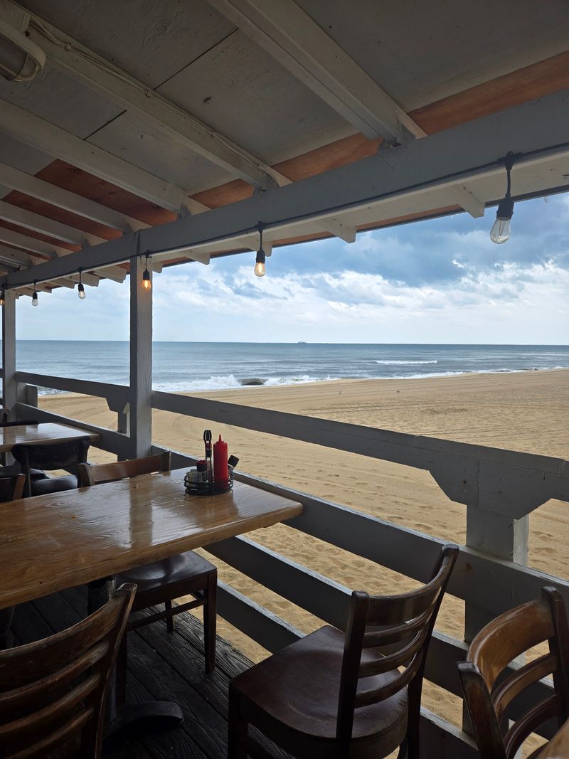 Outdoor Patio Dining with Waves as Your Soundtrack