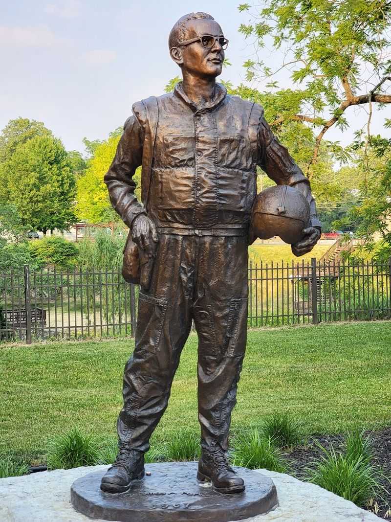 Historic Statues and Monuments Give This Garden Real Depth