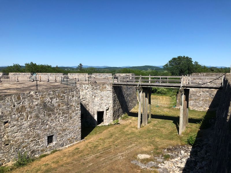 Concrete Ruins At Fort Ticonderoga Rail Spur
