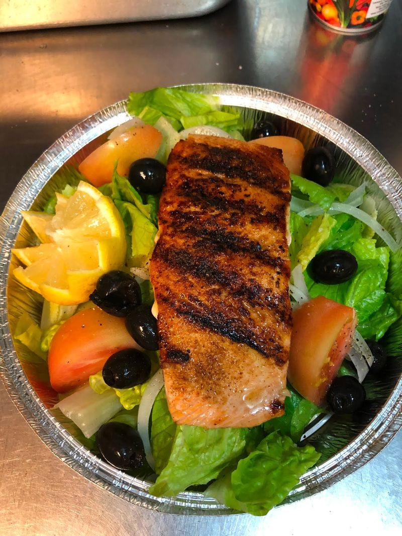 Salmon Salad for a Lighter Option