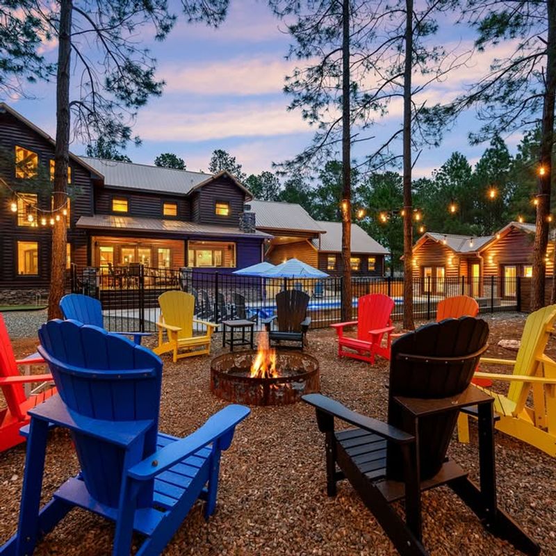 Lawn Chairs Set Up Nearby