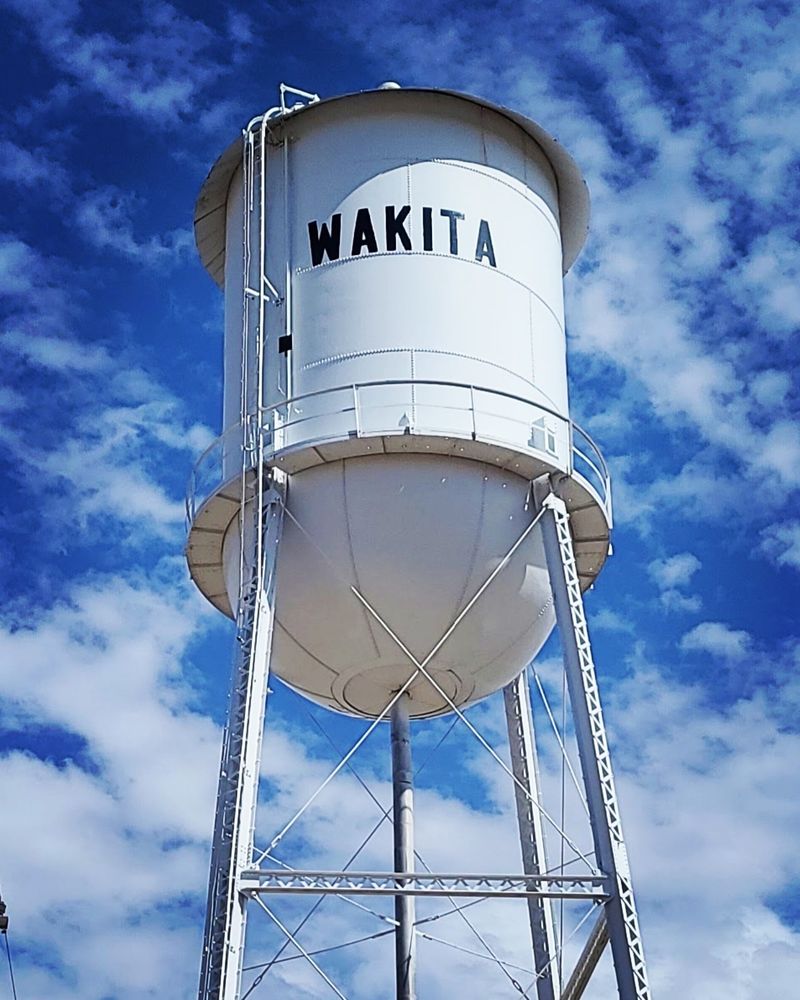 The Water Tower Remains a Wakita Landmark