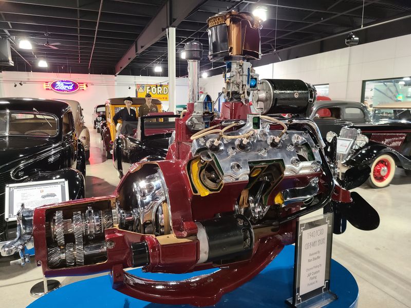 Complete Flathead V-8 Engine History Display