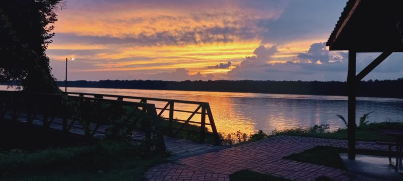 Sunsets That Turn The River Into A Stage