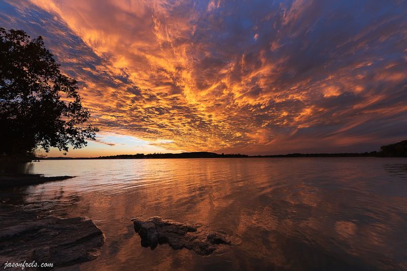 Sunset Views Over the Lake