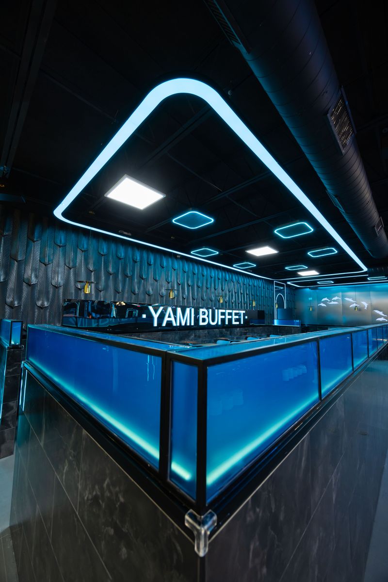 Live Hibachi Station with Sizzling Entertainment