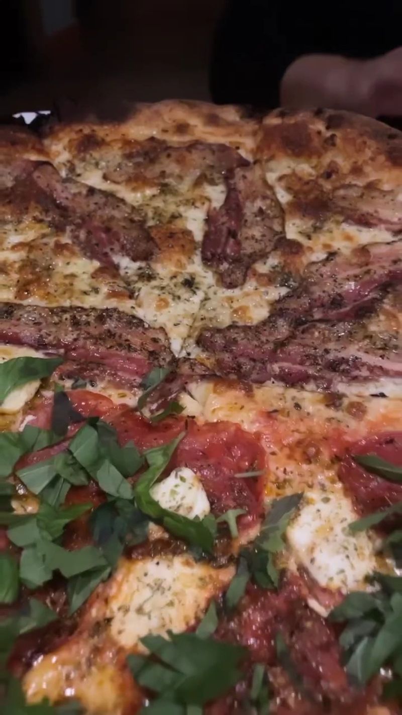 The Legendary Bacon Bianca Pizza