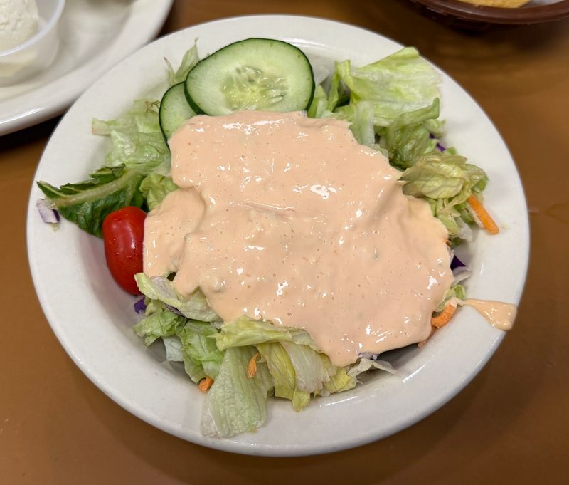 House Salad Dressing and Homemade Croutons Worth Ordering
