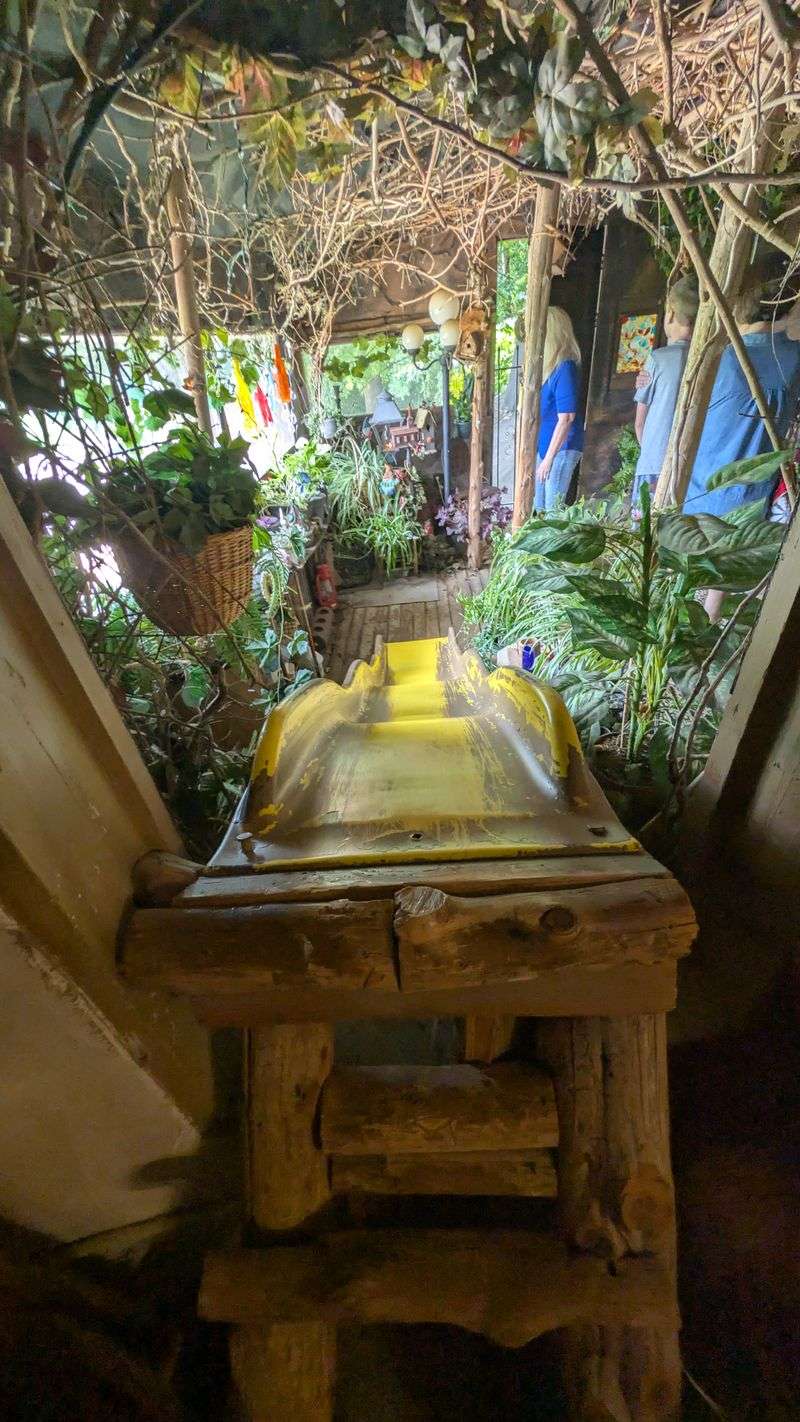 A Slide Connects Rooms in Unexpected Ways