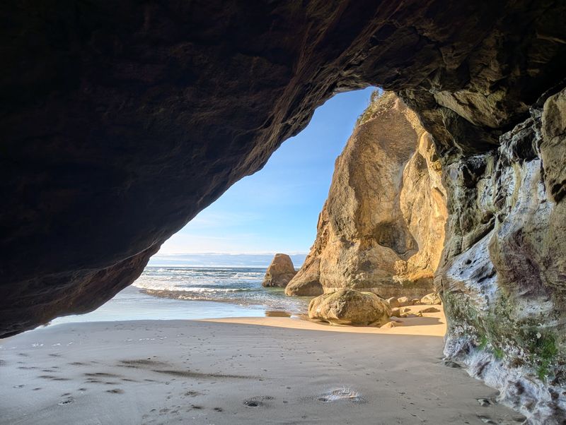 Sea Caves Carved by Time