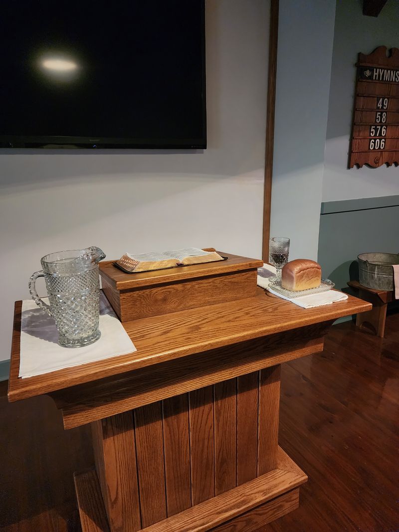 Meetinghouse Recreation With Original Furnishings