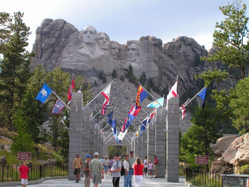 The Avenue Of Flags Feels Like A Funnel