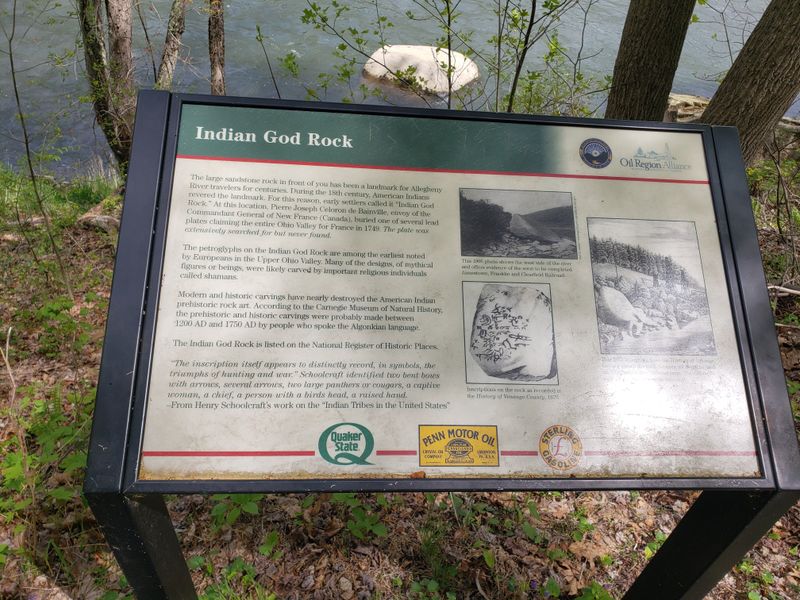Indian God Rock Petroglyphs, Venango County