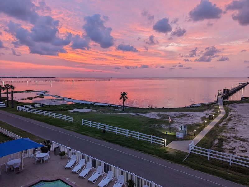 The Sunset Views Over Aransas Bay