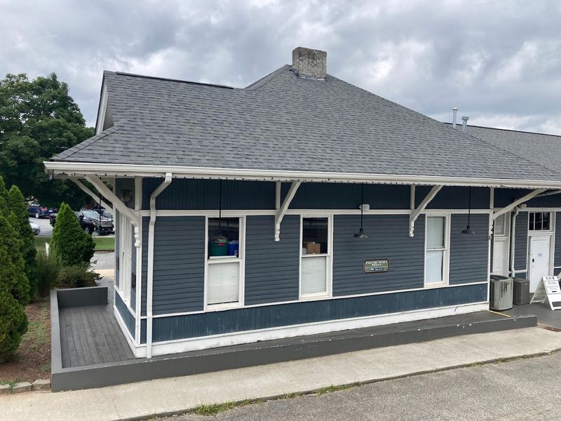 Board At The Historic Depot In Downtown Blue Ridge