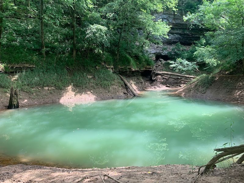 The Sulfurous Spring With Hypnotic Blue-Green Water