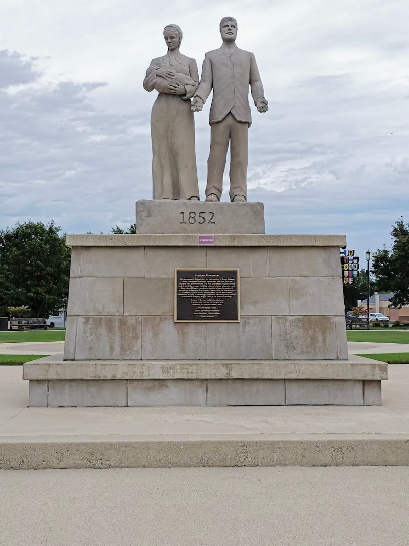 The Settlers Monument Honoring Berne's Founders