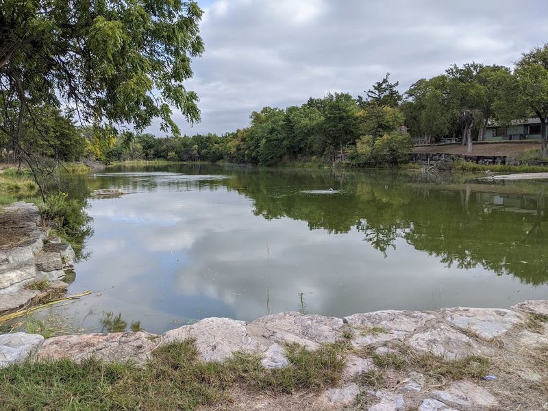 Fishing at the Small but Scenic Park Lake