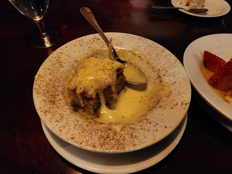 The Legendary Warm Bread Pudding Dessert
