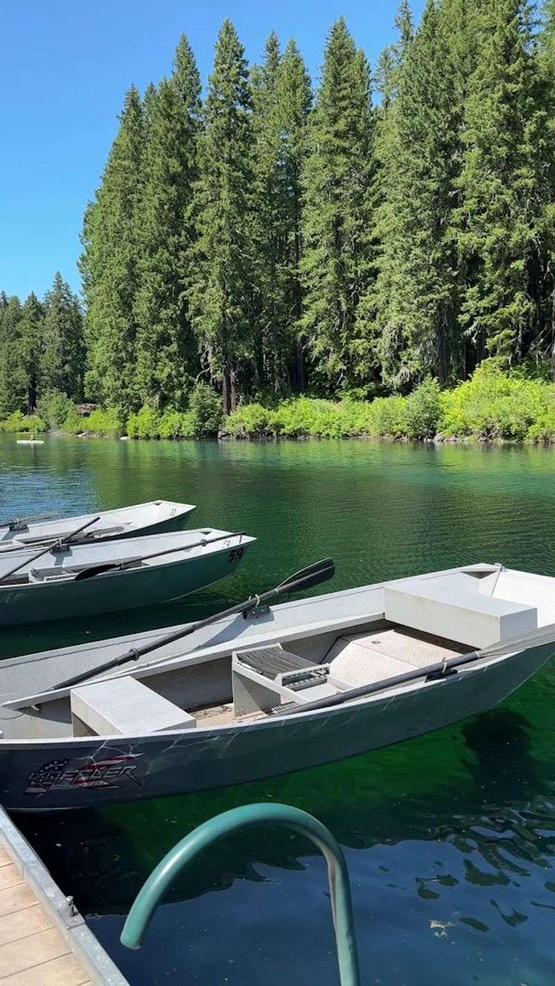 Rowboat and Kayak Rentals Right at the Lodge Dock