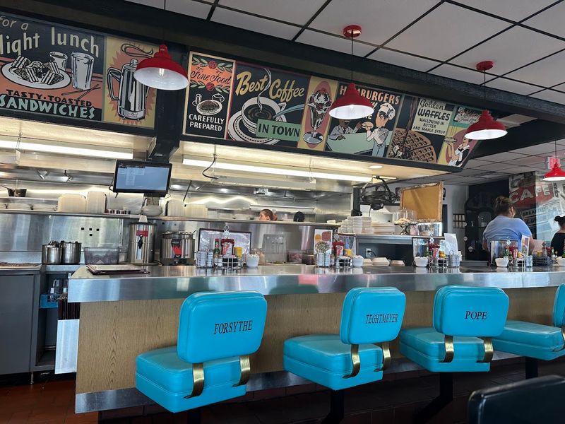 The Counter Stools Tell a Story Better Than Any Sign Could
