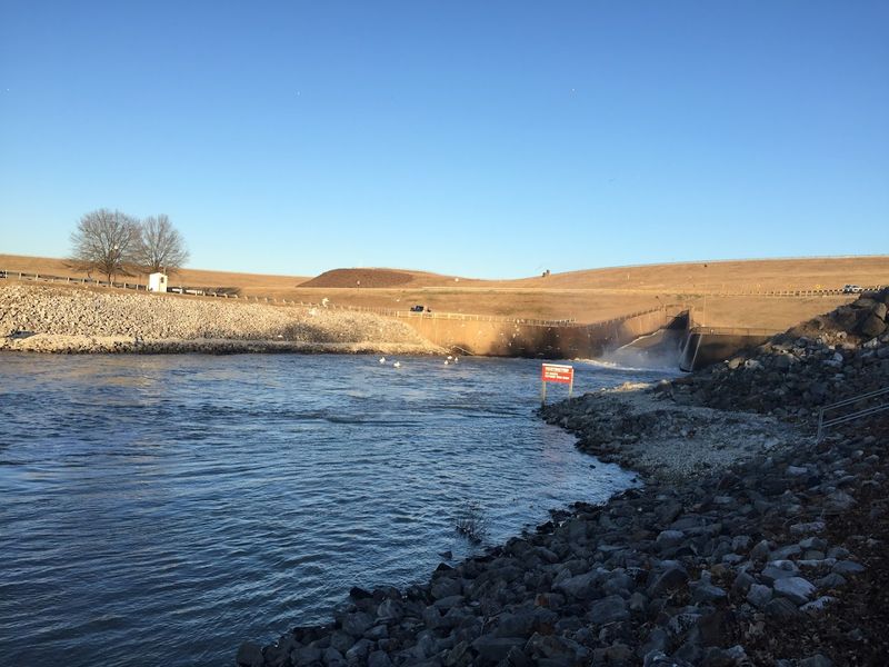 Fishing the Lake and the Spillway Below the Dam