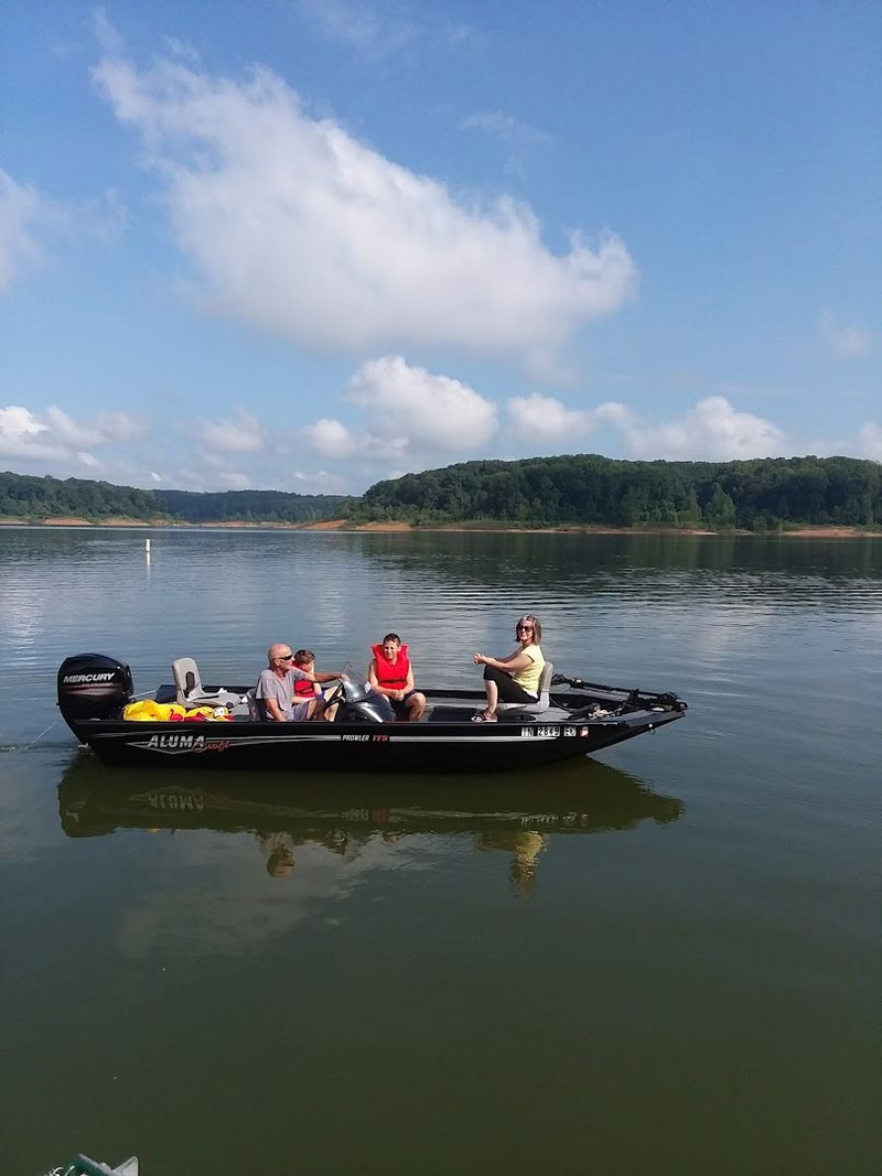 Boating and Fishing on the Reservoir
